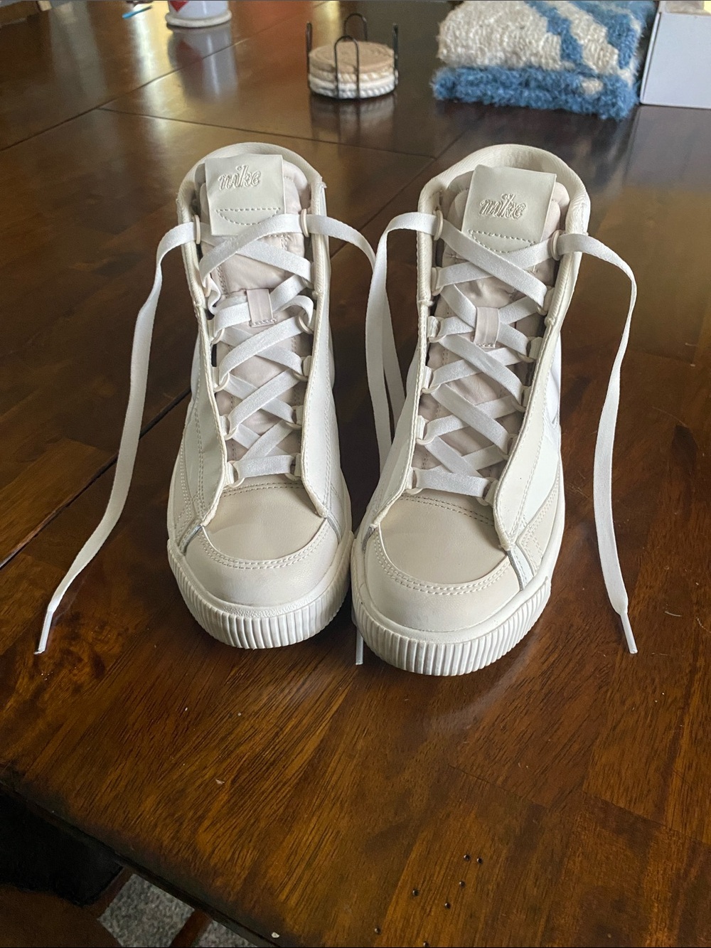 Nike Women’s High-Top Sneakers in Cream